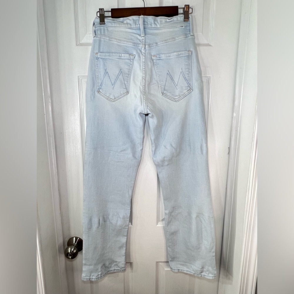 MOTHER The Pixie Tomcat Ankle Jeans in the "Pina Colada Paradise" Size 26 - Picture 4 of 15